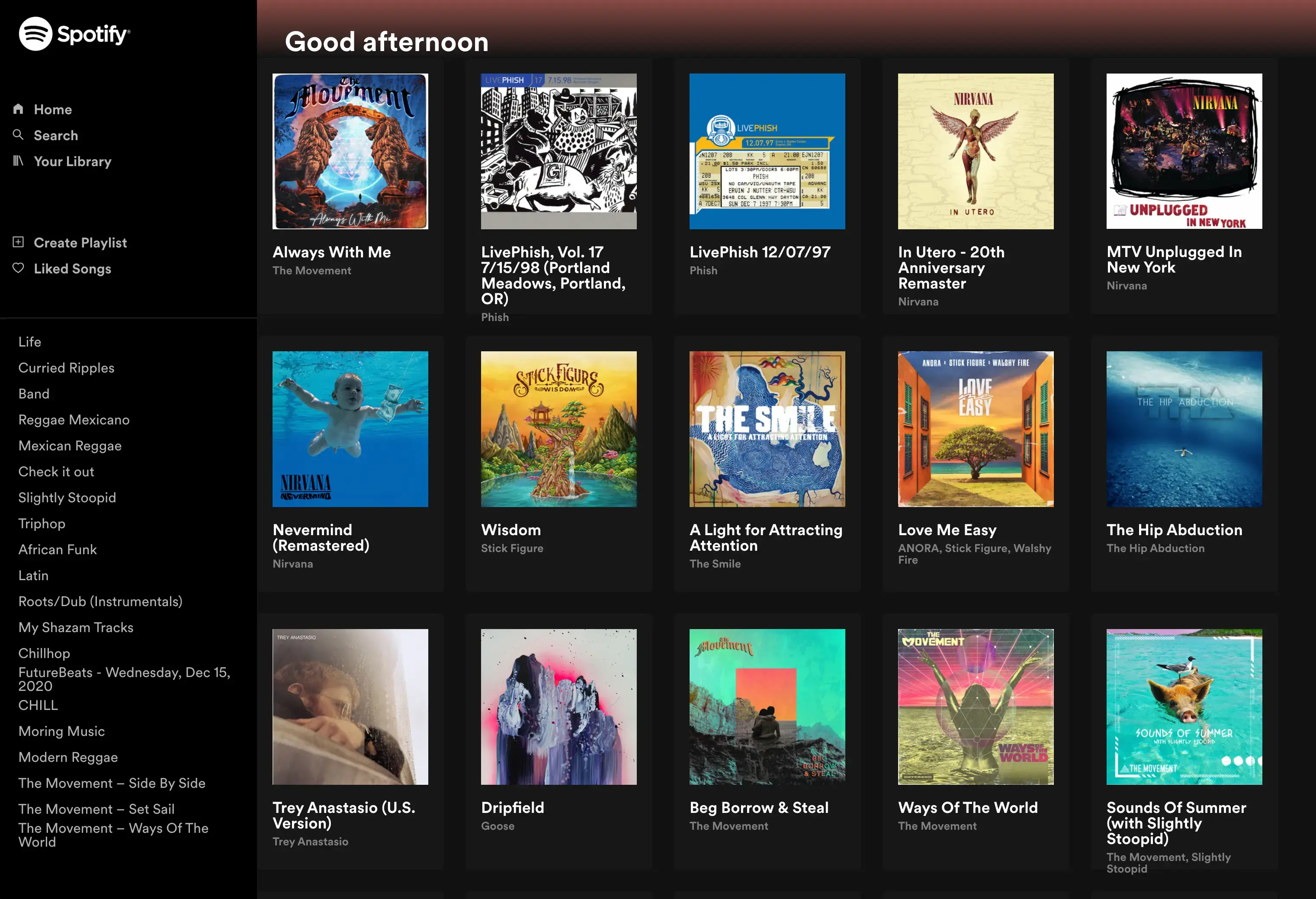 Spotify Clone Screenshot